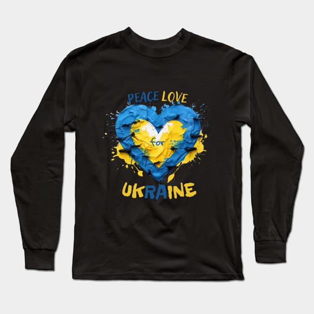 peace love for UA Long Sleeve T-Shirt by FehuMarcinArt